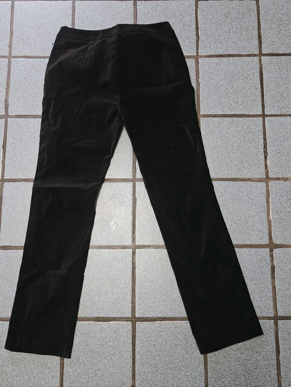 J.peterman Black Velvet Straight Leg Women's Pants Size 8